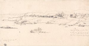 漁船がある海岸沿いの村 作： James Ward